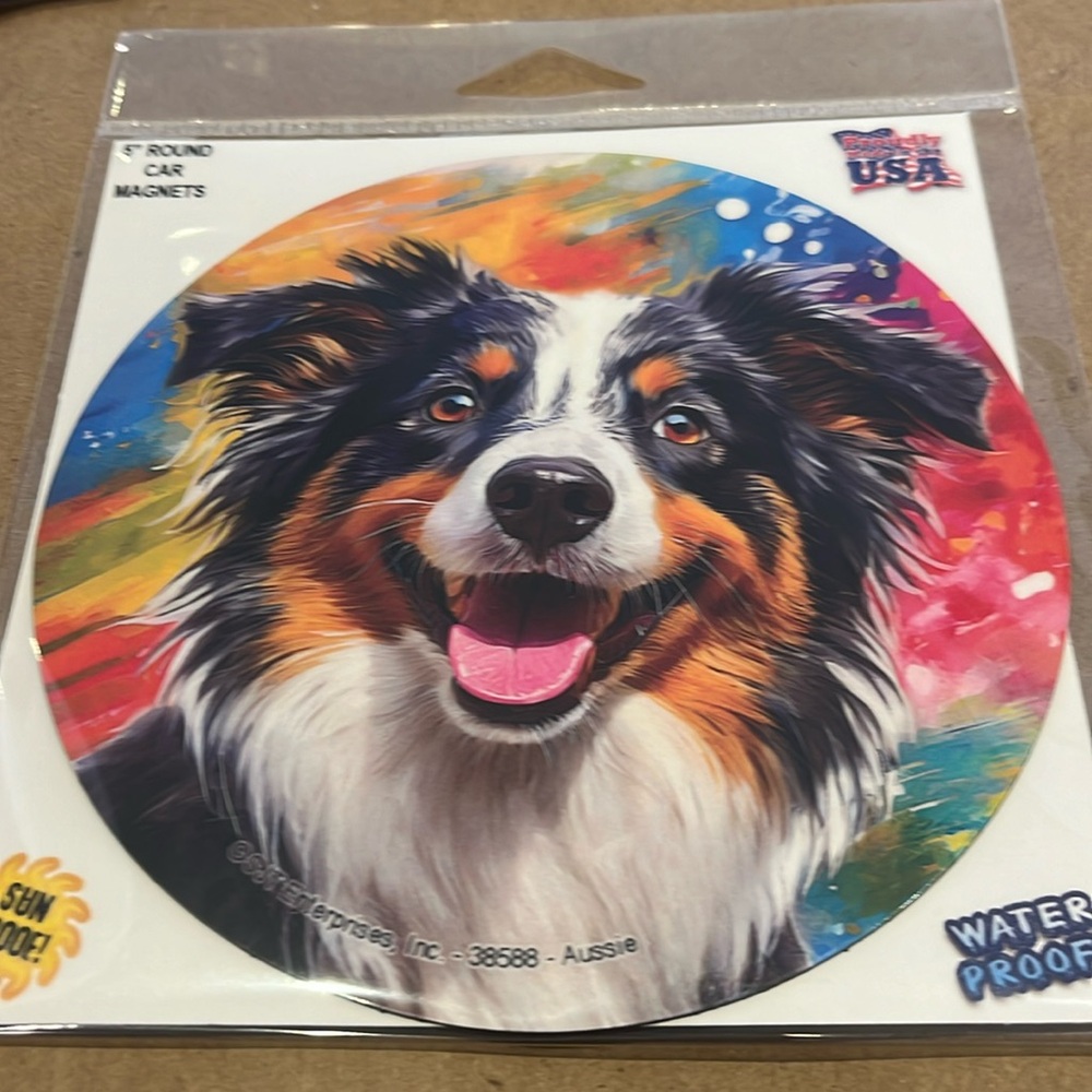 5 inch round car magnet